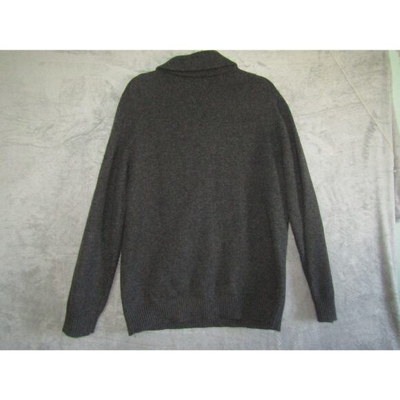 Frederik Andersen Copenhagen Men’s Gray Wool Blend Sweater Toggle Shawl Collar L - Picture 5 of 9